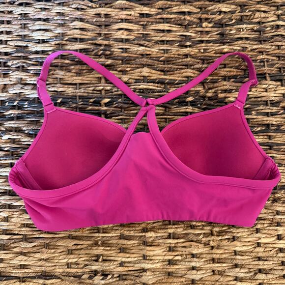 Bare Necessities Fuchsia Front Close Racer Back Bra Sz 32B Lined Underwire - Picture 5 of 6